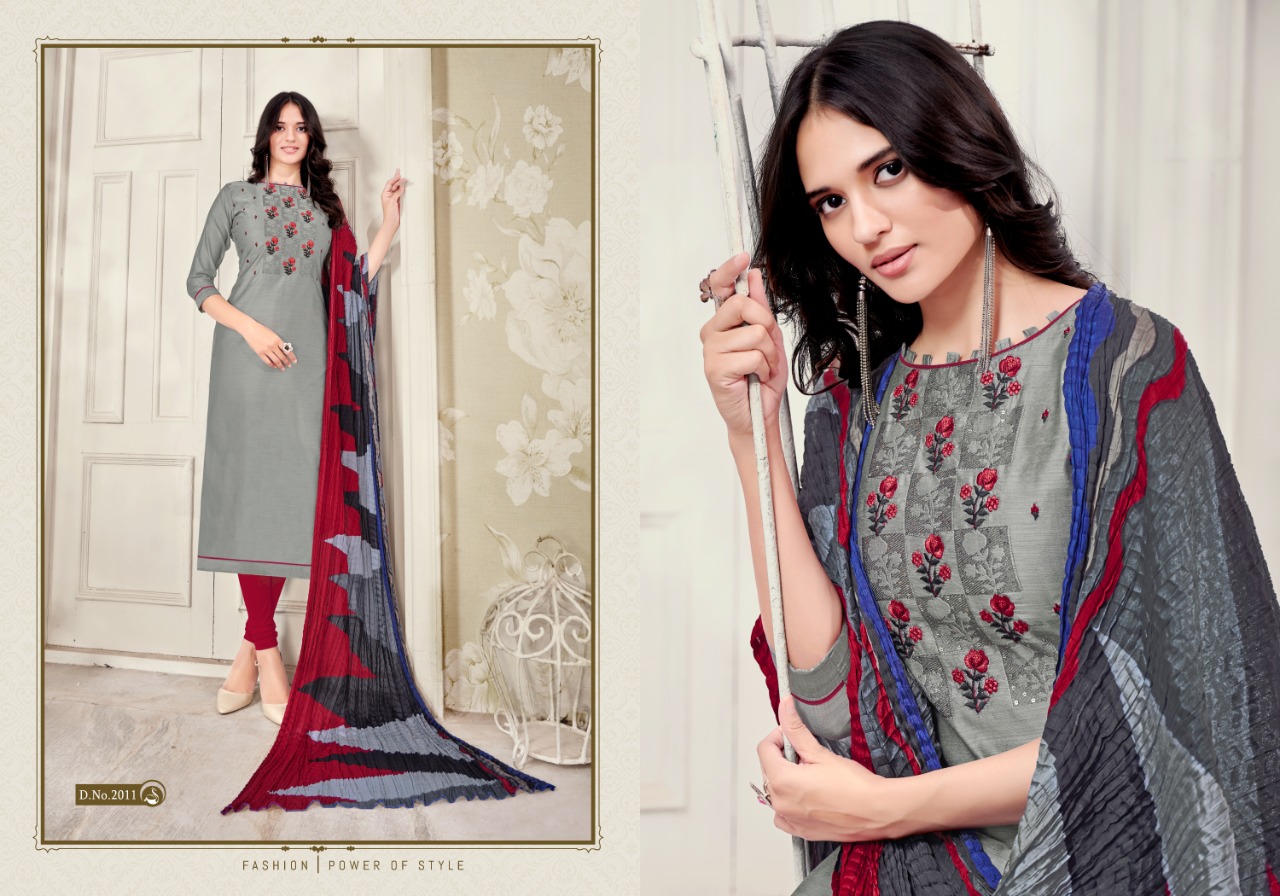 Fashion Floor Magic Vol 102 Modal With Beautiful Work Casual Wear Dress Materials