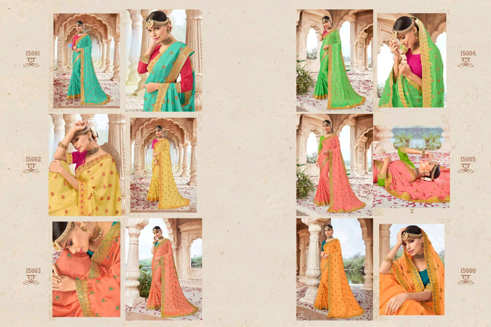 Gold Silk By Vikas Prints Glamours Look Designer Wedding Wear Rangoli Saree Catalogs