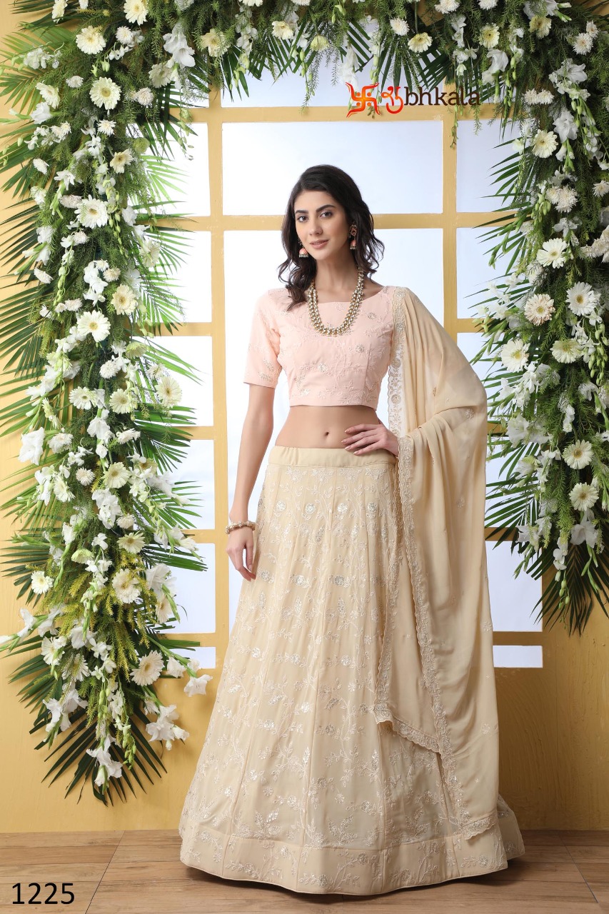 Guldasta Vol 5 By Shubhkala Georgette Designer Branded 1221-1225 Series Lehenga Collections