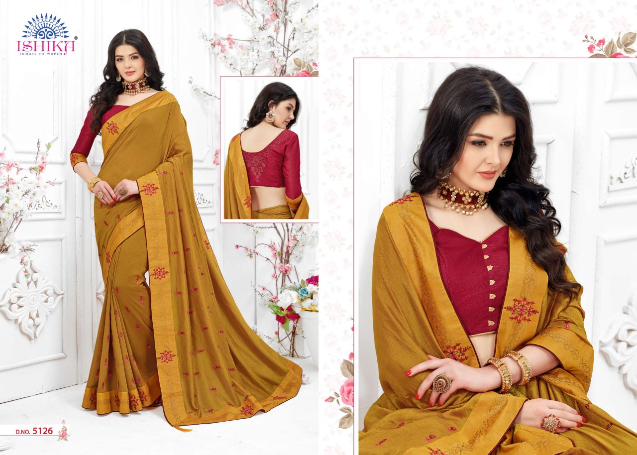 Ishika Launching Lavanya Fancy Latest Stylish Saree Branded Collections