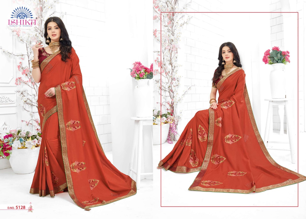 Ishika Launching Lavanya Fancy Latest Stylish Saree Branded Collections