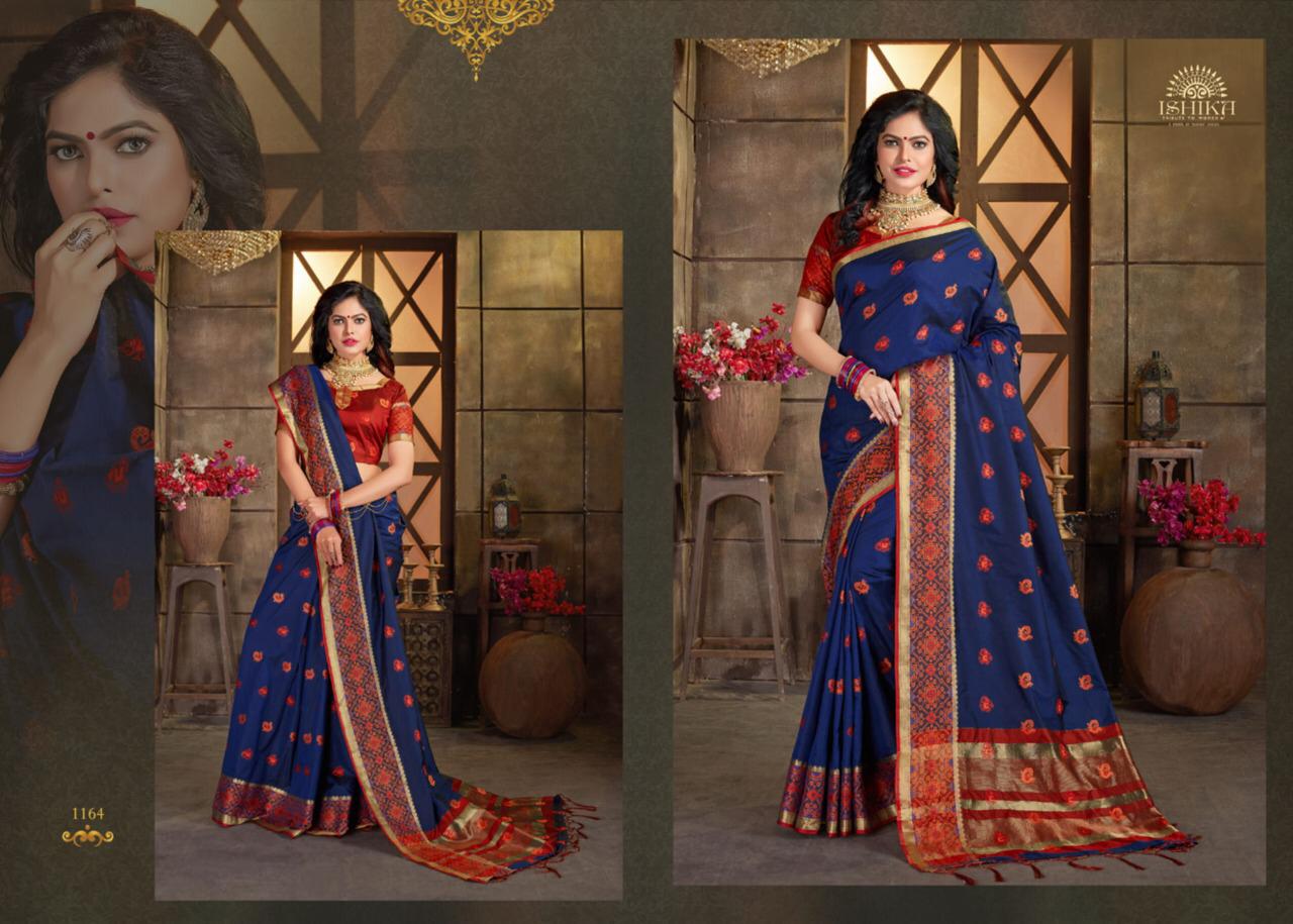 Ishika Presents Kailasa Silk Vol 2 1161-1168 Series Silk Traditional Wear Saree Catalogs