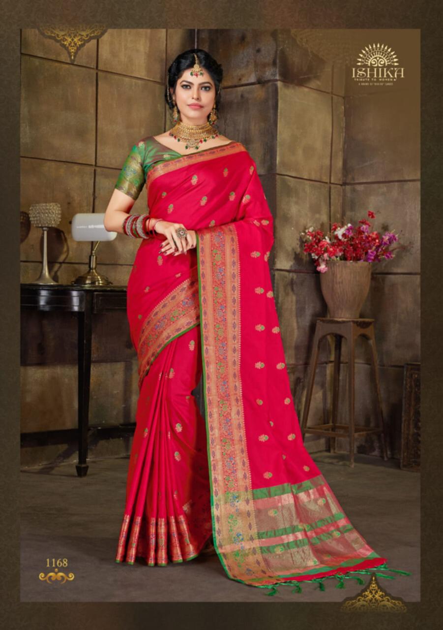 Ishika Presents Kailasa Silk Vol 2 1161-1168 Series Silk Traditional Wear Saree Catalogs