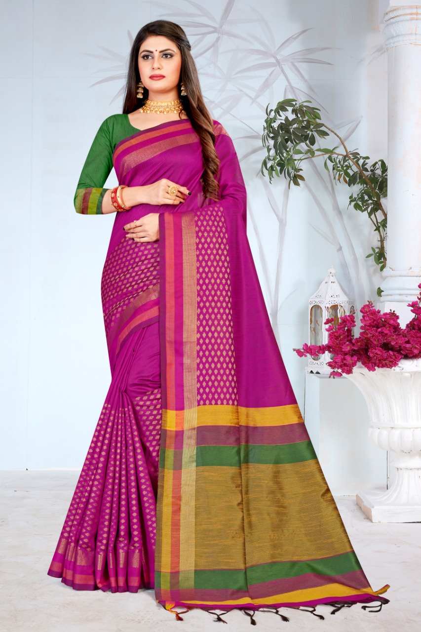 Ishika Saree Mukta Silk Indian Traditional Wear Fancy Silk Saree Catalogs Seller