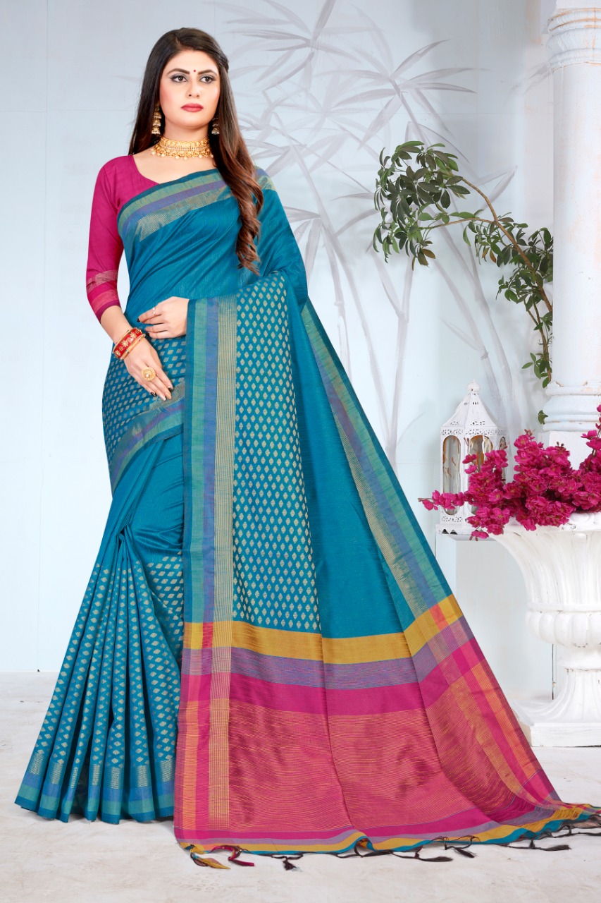 Ishika Saree Mukta Silk Indian Traditional Wear Fancy Silk Saree Catalogs Seller
