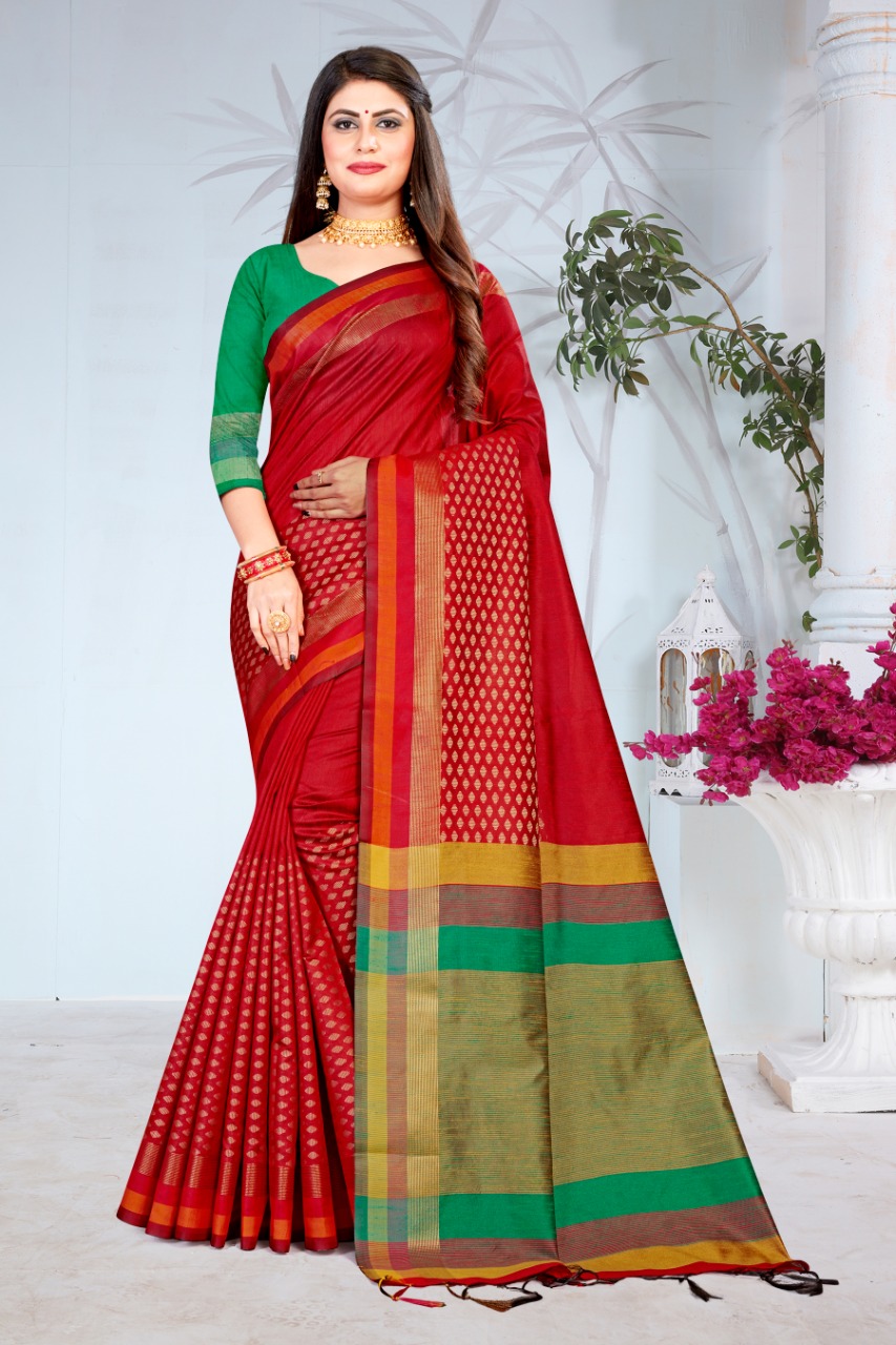 Ishika Saree Mukta Silk Indian Traditional Wear Fancy Silk Saree Catalogs Seller