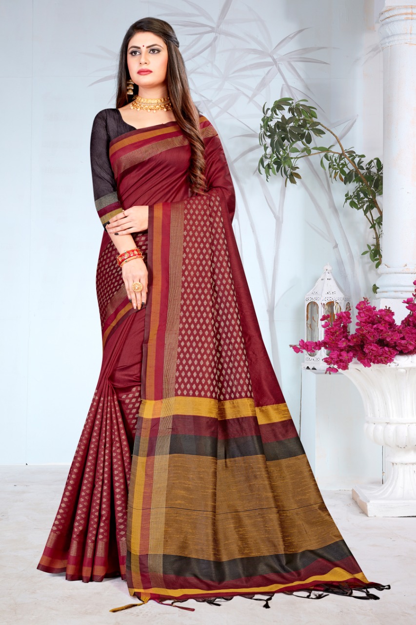 Ishika Saree Mukta Silk Indian Traditional Wear Fancy Silk Saree Catalogs Seller