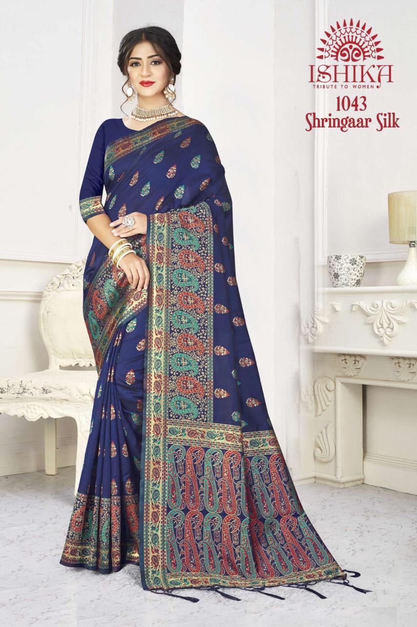 Ishika Shringar Silk Glamours Look Exclusive Silk Saree At Online Exporter In Surat Market