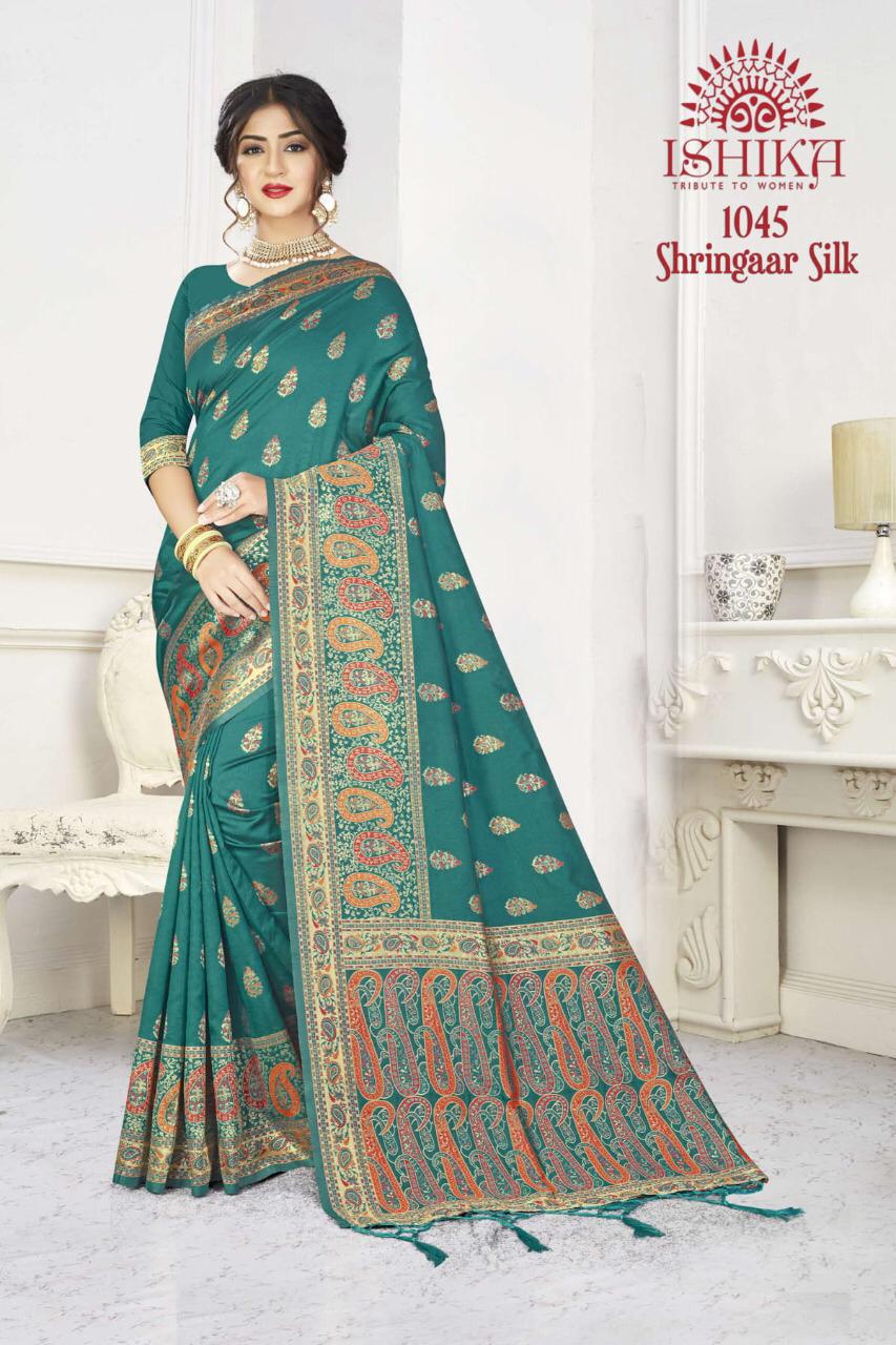 Ishika Shringar Silk Glamours Look Exclusive Silk Saree At Online Exporter In Surat Market
