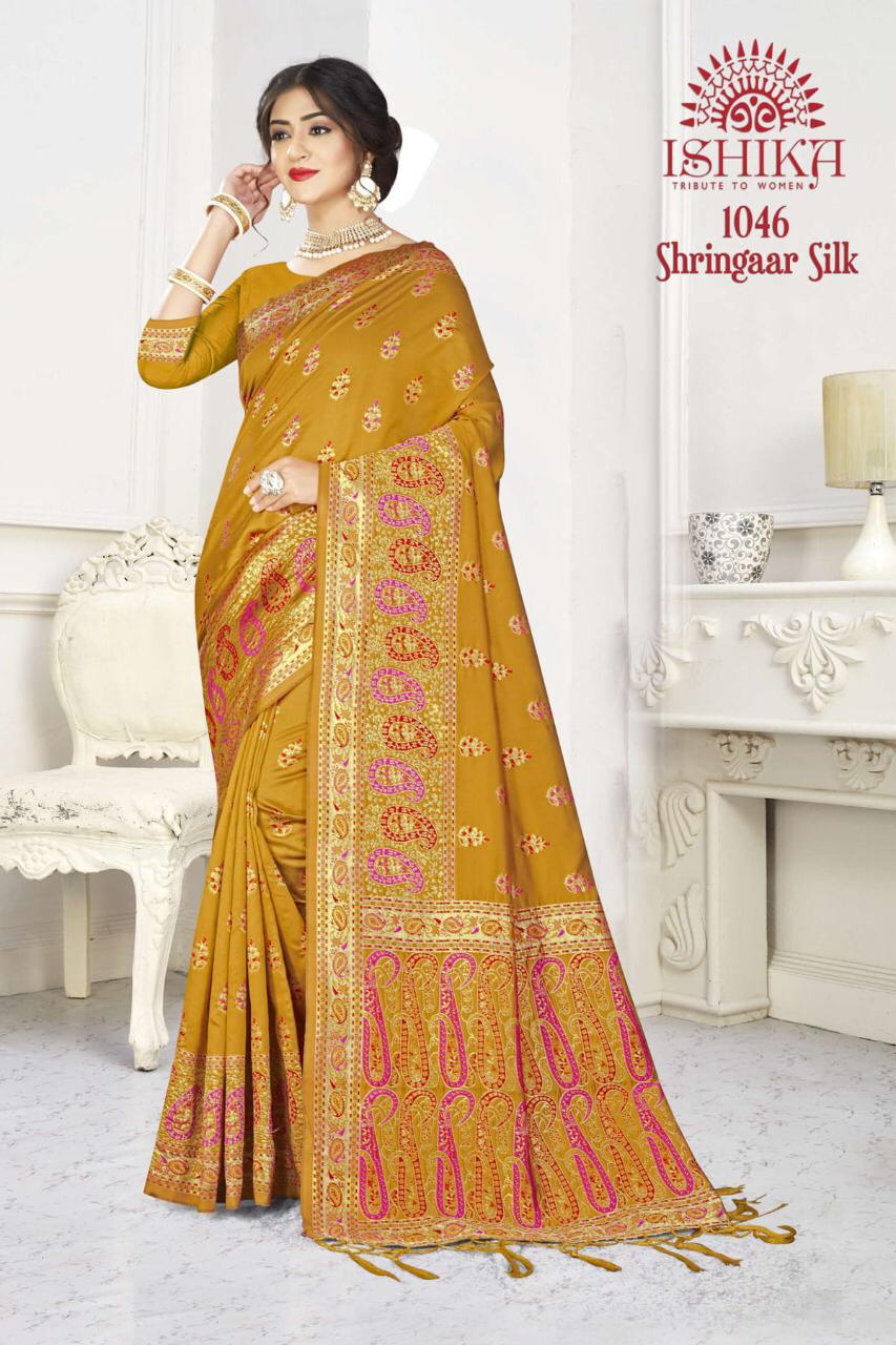 Ishika Shringar Silk Glamours Look Exclusive Silk Saree At Online Exporter In Surat Market