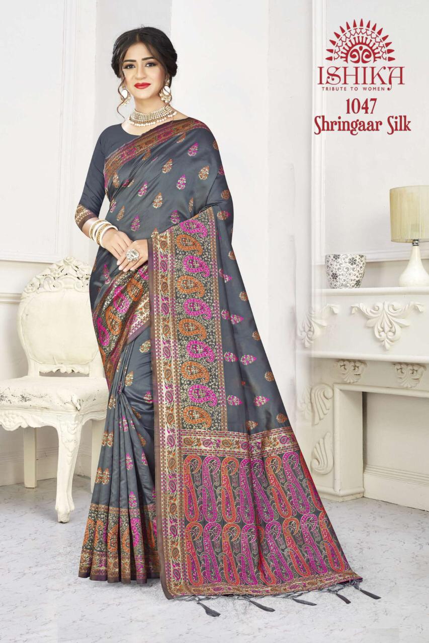 Ishika Shringar Silk Glamours Look Exclusive Silk Saree At Online Exporter In Surat Market