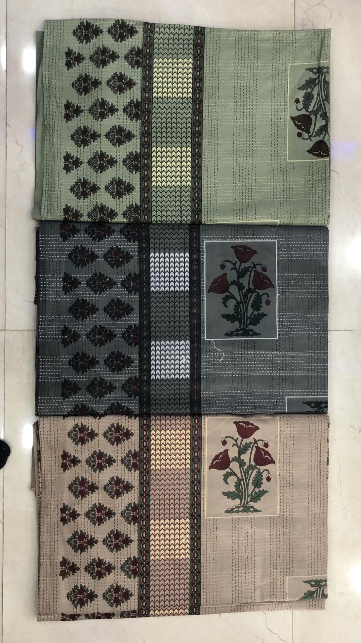 K4u Launch Inaaya King Size Cotton Attractive Design Bedsheet With Matching Pillow Cover