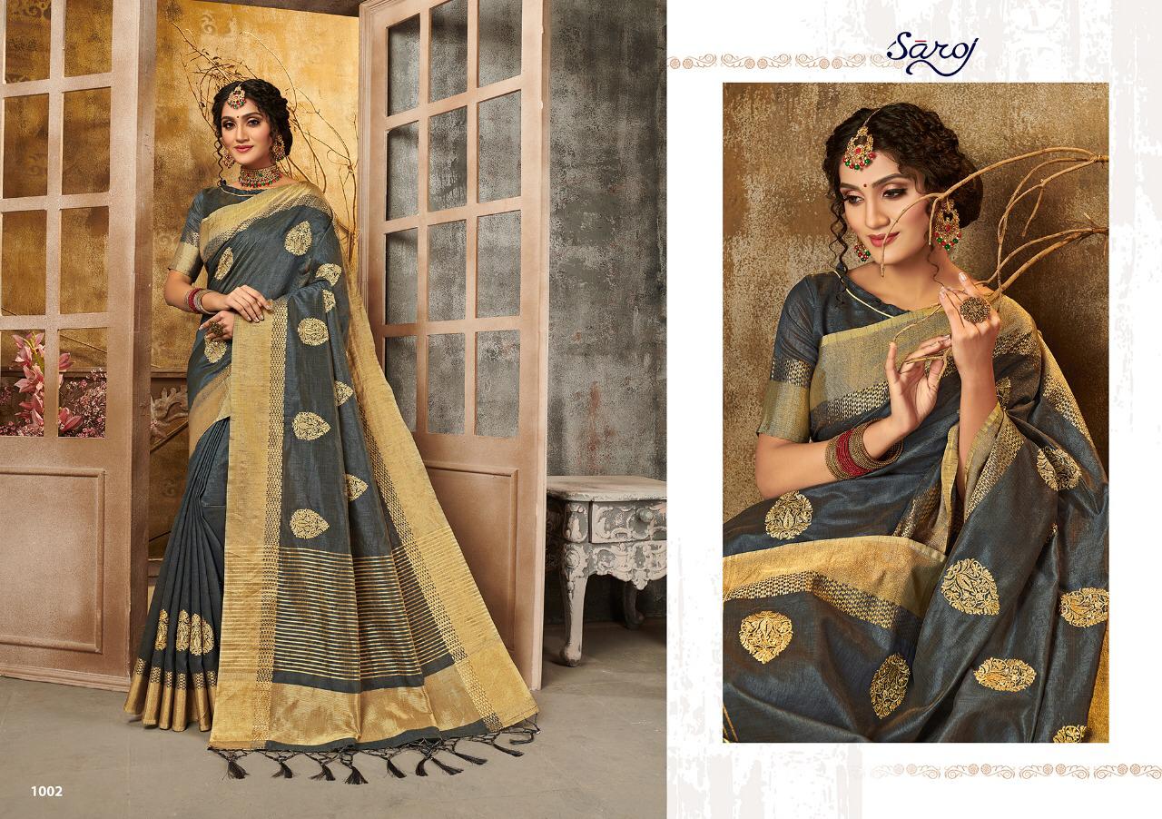 Kasturi Silk By Saroj Zari Silk With Rich Pallu Elegant Look Designer Saree Online Shopping