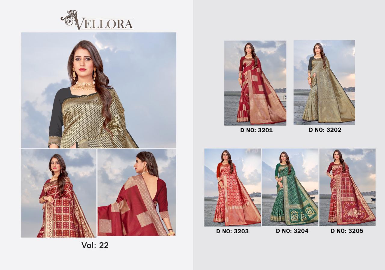 Kesari Exports Vellora Vol 22 Banarasi Silk Designer Saree Catalogs Seller In India
