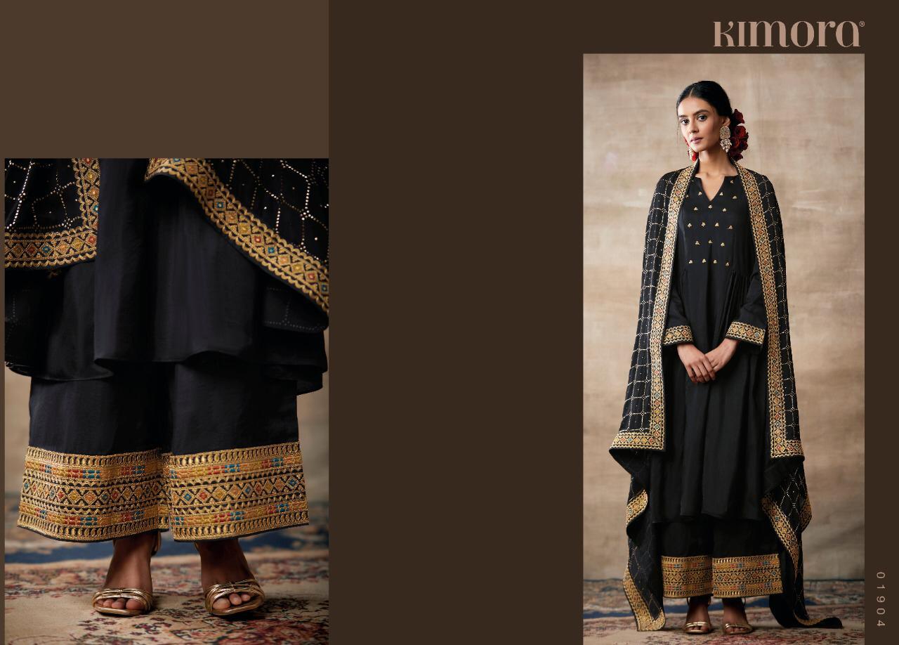 Kimora Presents Noorani Chinon Chiffon With Work Heavy Wedding And Party Wear Suits