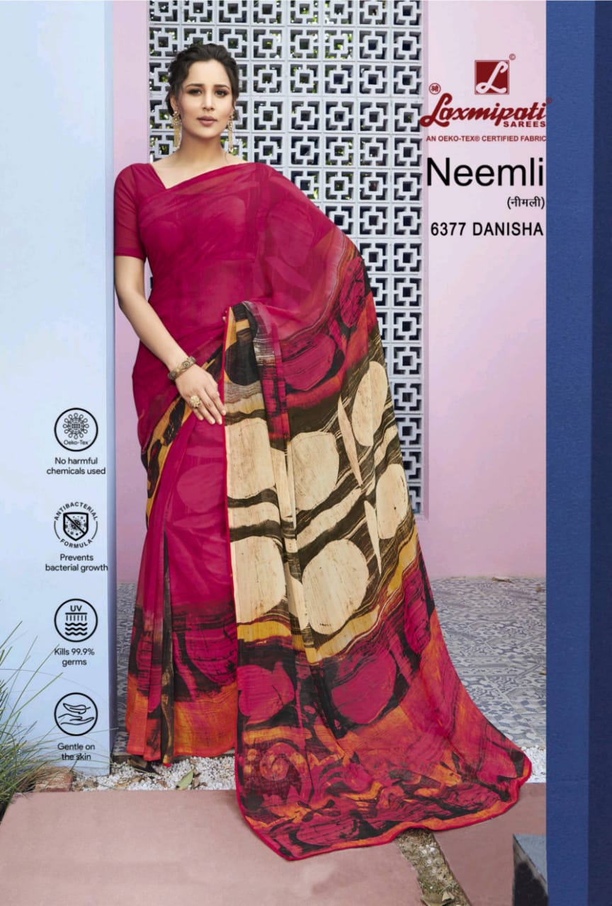Laxmipati Saree Neemli Exclusive New Design Print Fancy Saree At Surat Textile Market