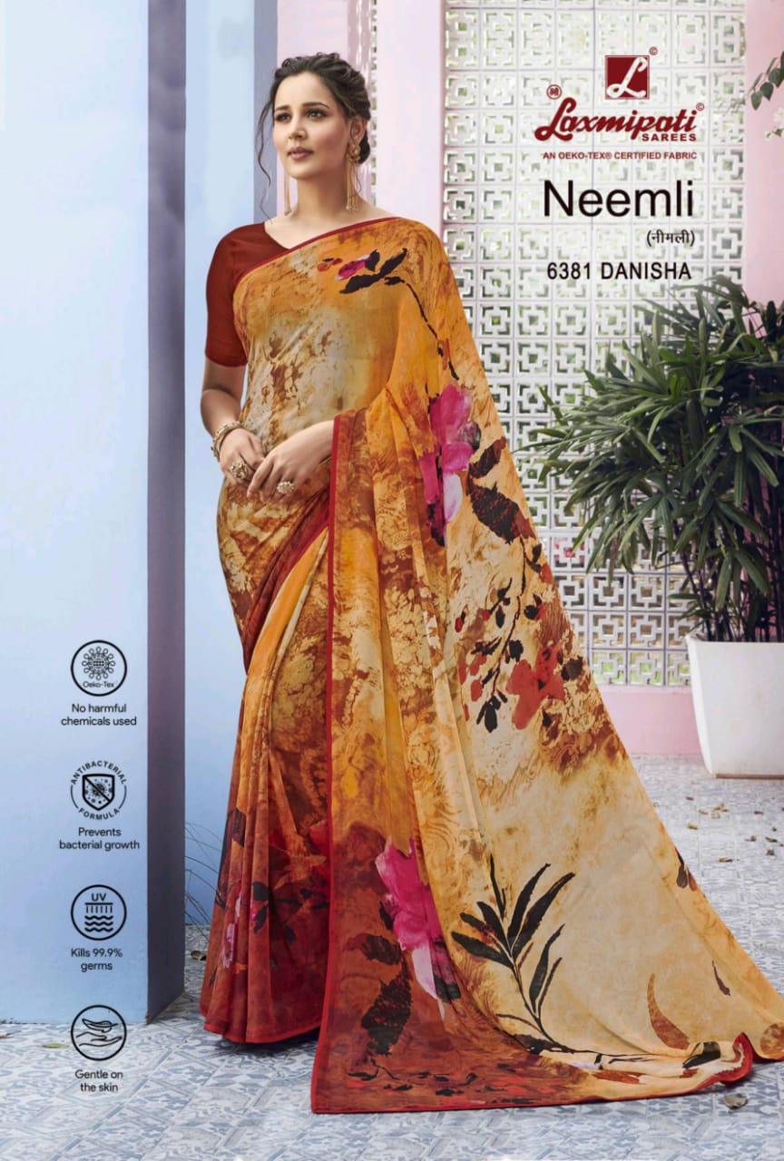 Laxmipati Saree Neemli Exclusive New Design Print Fancy Saree At Surat Textile Market