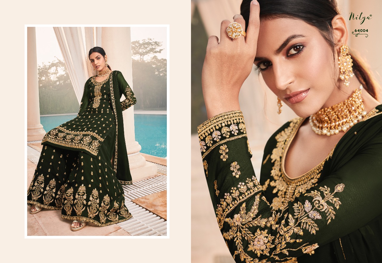 Lt Nitya Presents Vol 164 Designer Georgette Party Wear Heavy Salwar Suits Exporter