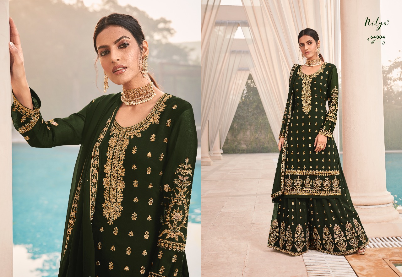 Lt Nitya Presents Vol 164 Designer Georgette Party Wear Heavy Salwar Suits Exporter