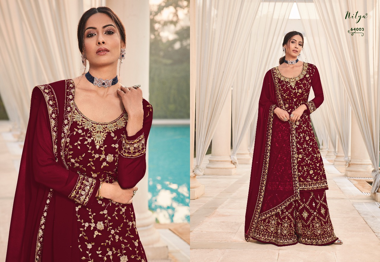 Lt Nitya Presents Vol 164 Designer Georgette Party Wear Heavy Salwar Suits Exporter