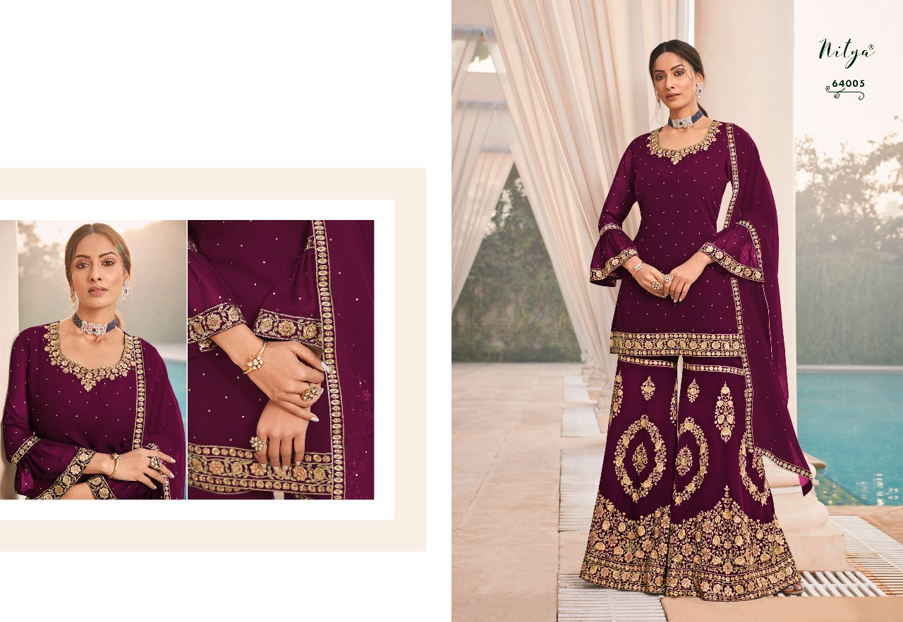 Lt Nitya Presents Vol 164 Designer Georgette Party Wear Heavy Salwar Suits Exporter