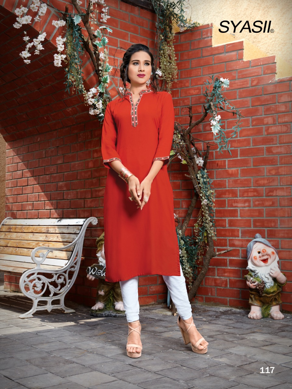 Maryam By Syasii Designer Latest Formal Wear Rayon Kurti Catalogs At Chipest Price