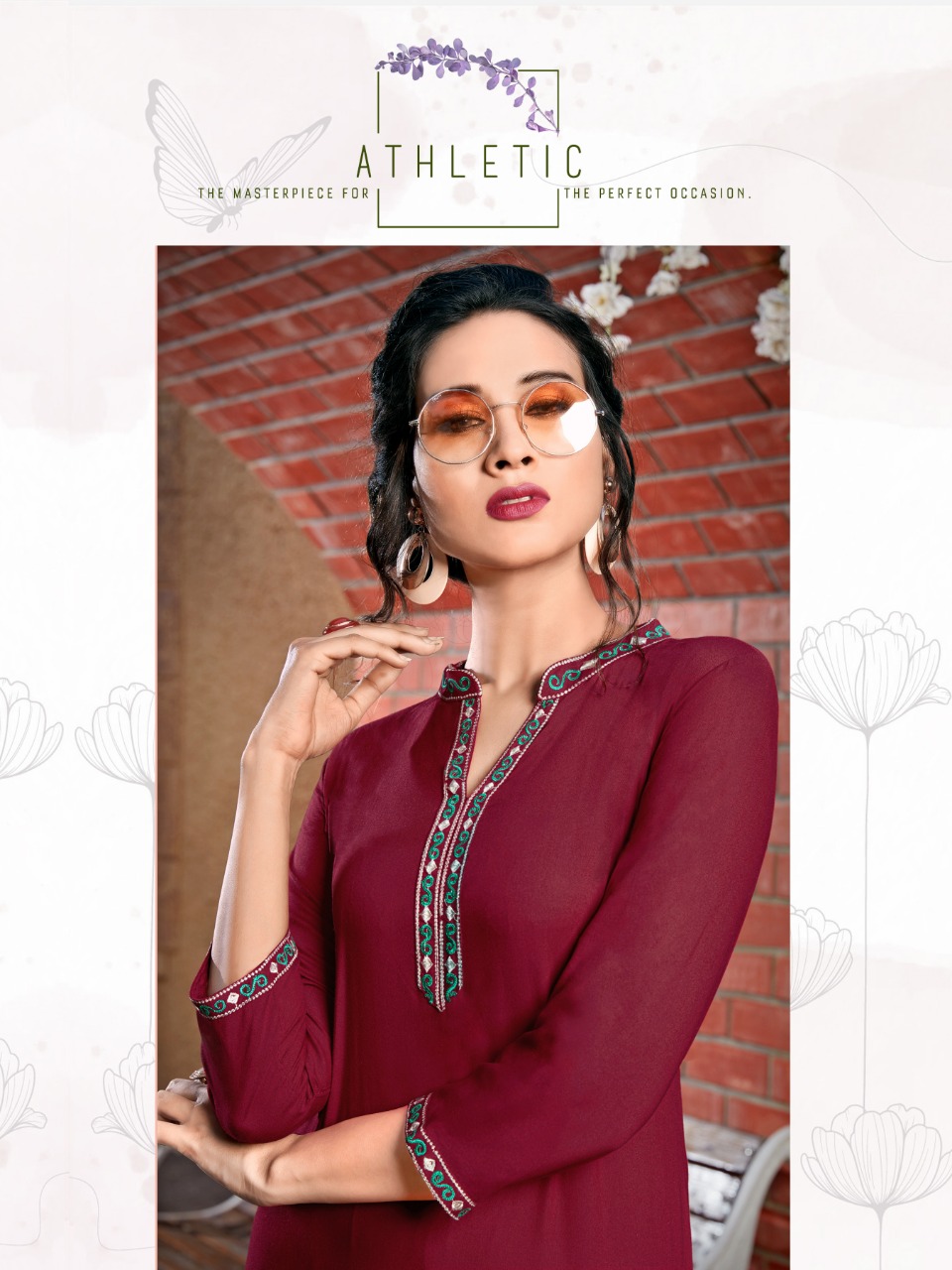 Maryam By Syasii Designer Latest Formal Wear Rayon Kurti Catalogs At Chipest Price