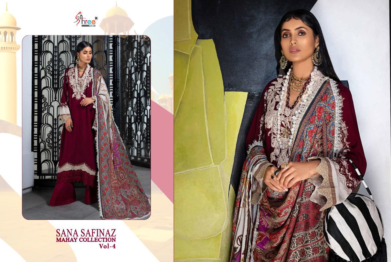 Sana Safinaz Mahay Collection Vol 4 By Shree Fab Jam Cotton Print Salwar Suits Catalogs