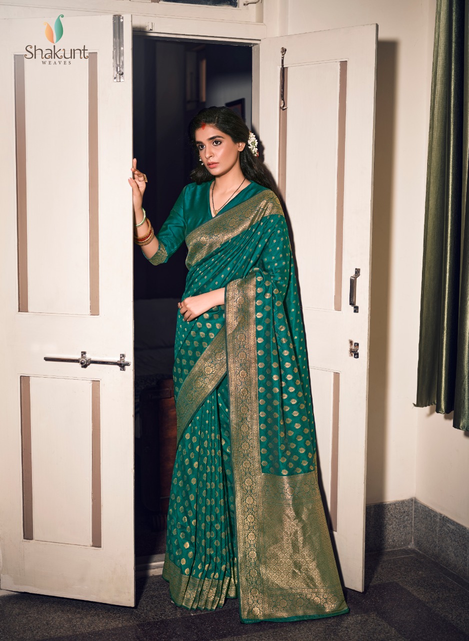 Shakunt Launch Anjali Rich Silk Good Looking Fancy Saree Seller