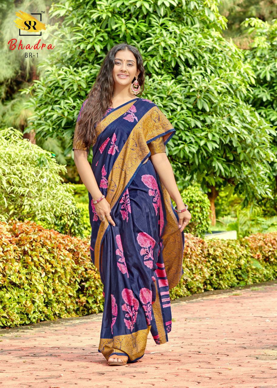 Sr Launching Bhadra Pure Dola Viscose Border Exclusive Saree Online Catalogs Seller