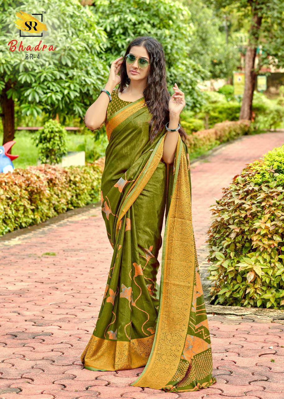 Sr Launching Bhadra Pure Dola Viscose Border Exclusive Saree Online Catalogs Seller