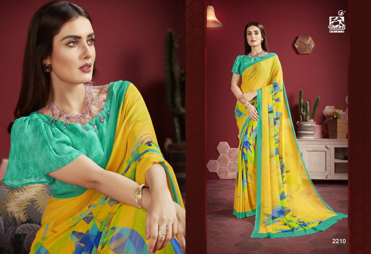 Vishal Fashion Presents Mishti Exclusive Georgette Stylish Saree Catalogs For Ladies Collections
