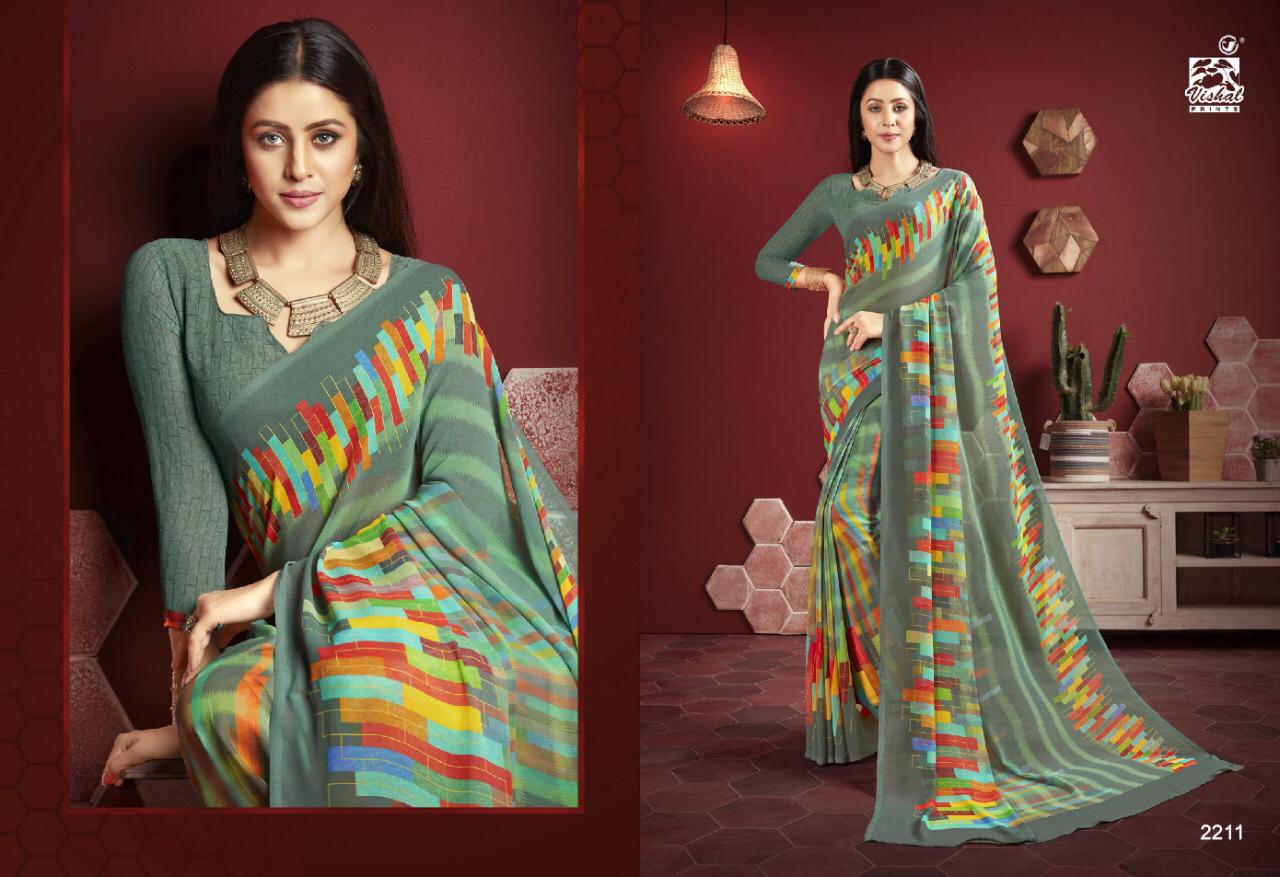 Vishal Fashion Presents Mishti Exclusive Georgette Stylish Saree Catalogs For Ladies Collections