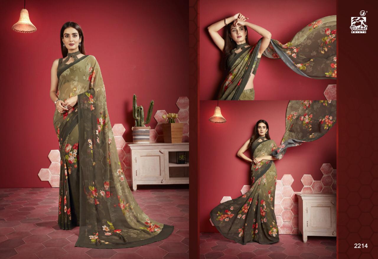 Vishal Fashion Presents Mishti Exclusive Georgette Stylish Saree Catalogs For Ladies Collections