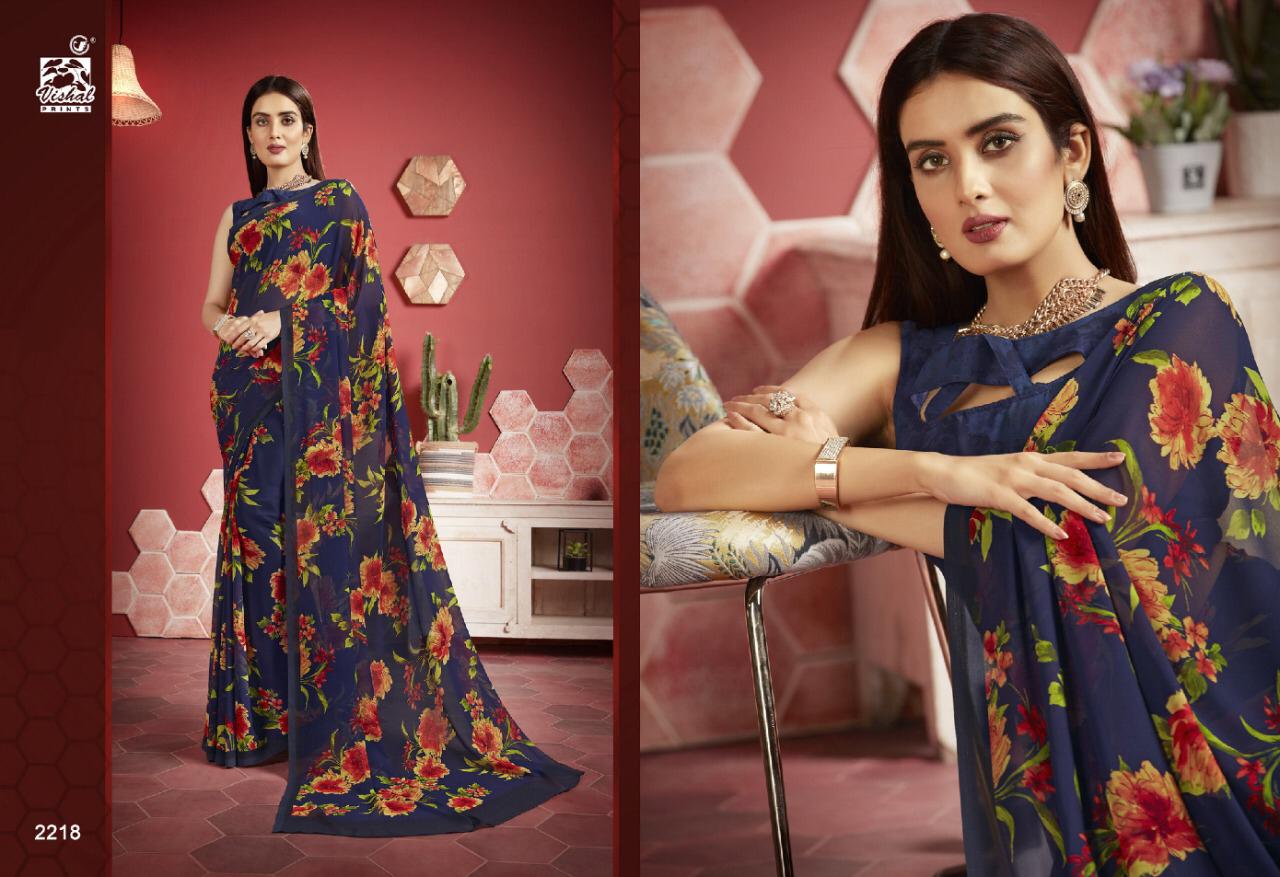 Vishal Fashion Presents Mishti Exclusive Georgette Stylish Saree Catalogs For Ladies Collections