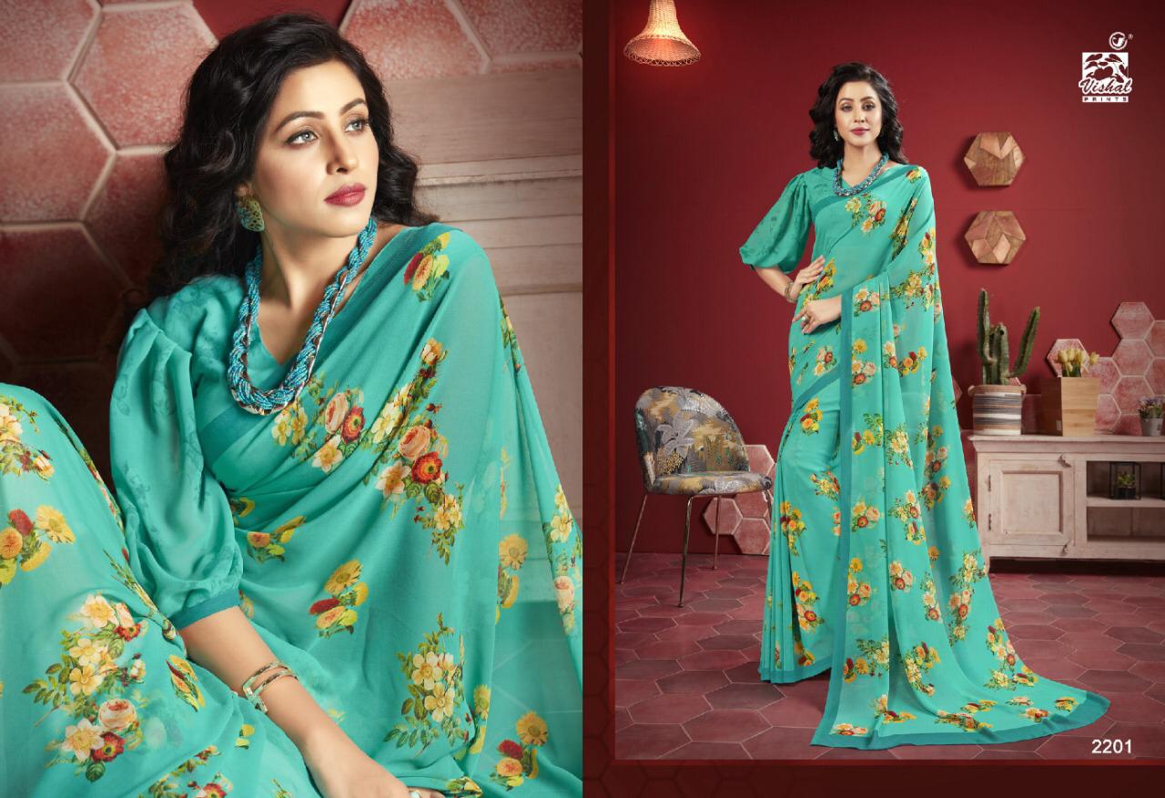 Vishal Fashion Presents Mishti Exclusive Georgette Stylish Saree Catalogs For Ladies Collections