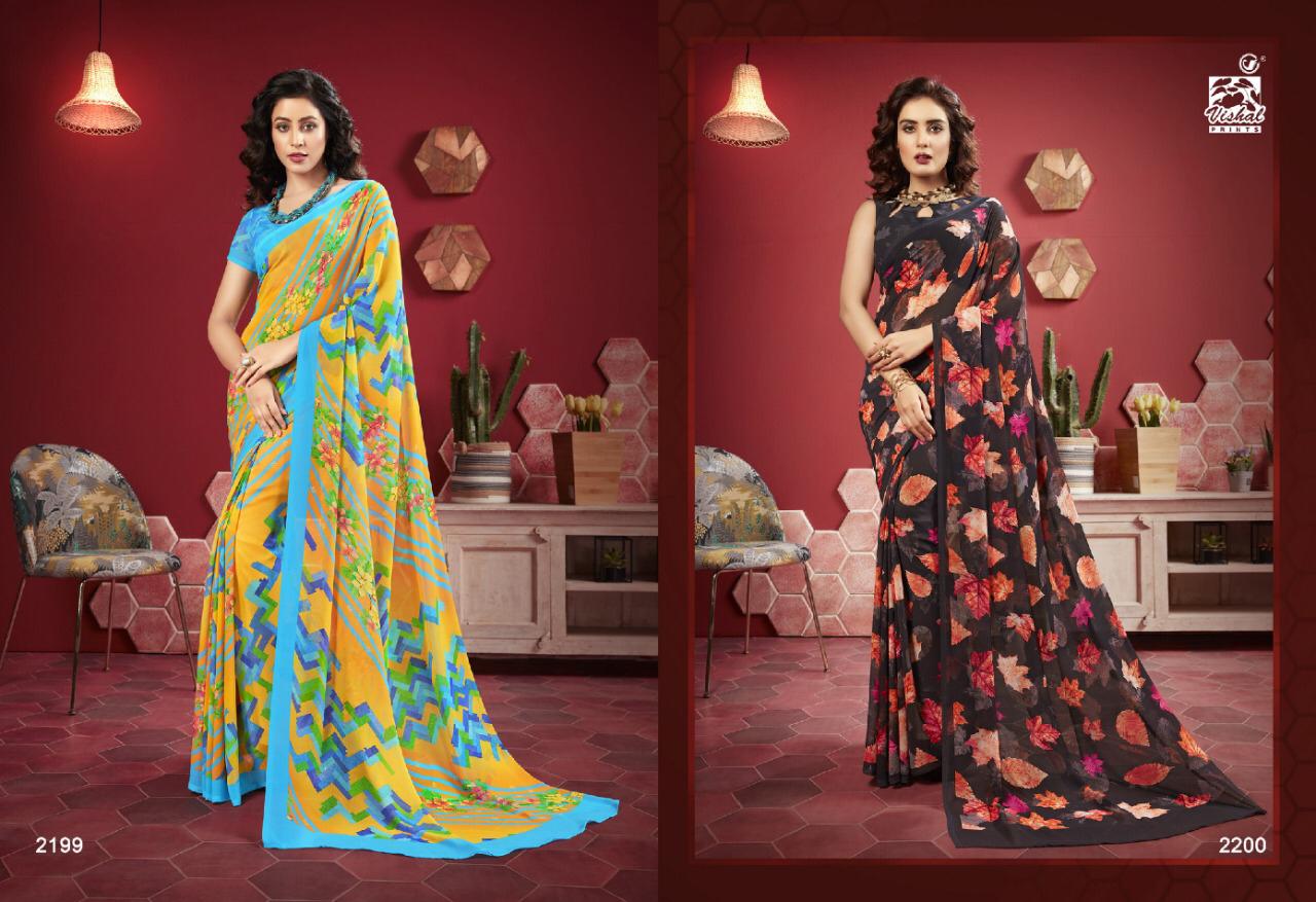 Vishal Fashion Presents Mishti Exclusive Georgette Stylish Saree Catalogs For Ladies Collections