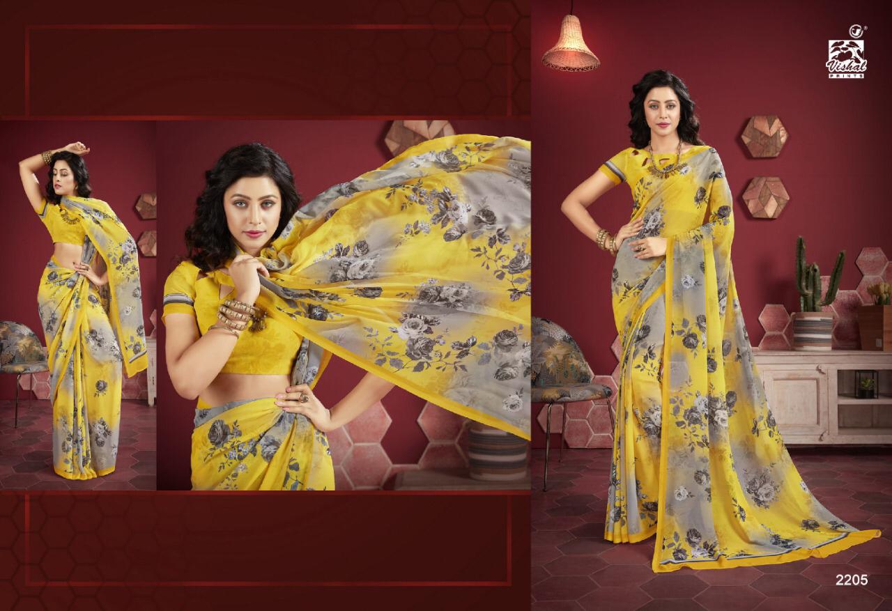 Vishal Fashion Presents Mishti Exclusive Georgette Stylish Saree Catalogs For Ladies Collections
