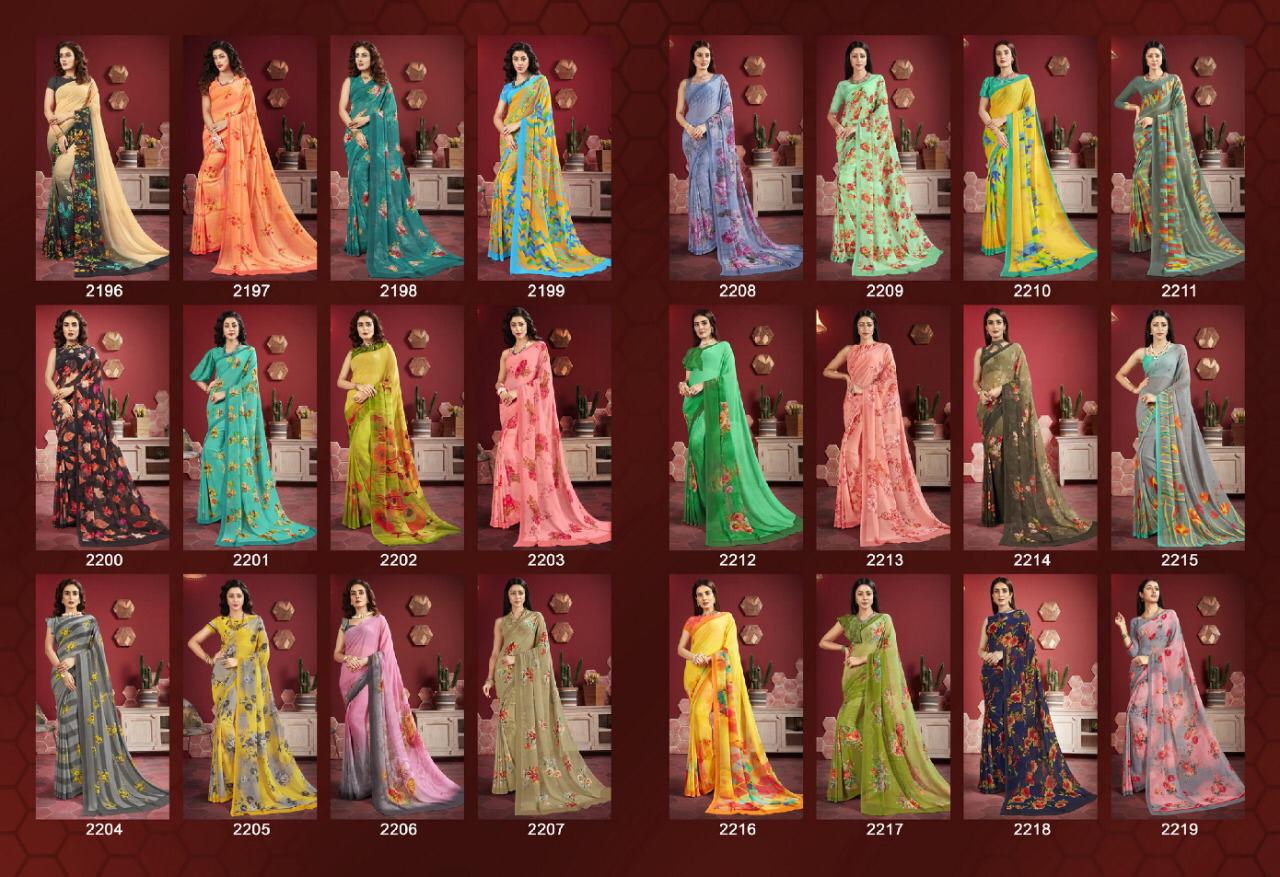 Vishal Fashion Presents Mishti Exclusive Georgette Stylish Saree Catalogs For Ladies Collections
