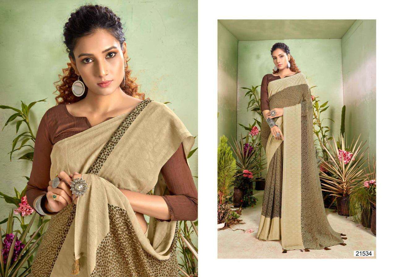5d designer amber vol 4 georgette jacquard border saris catalog wholesale 