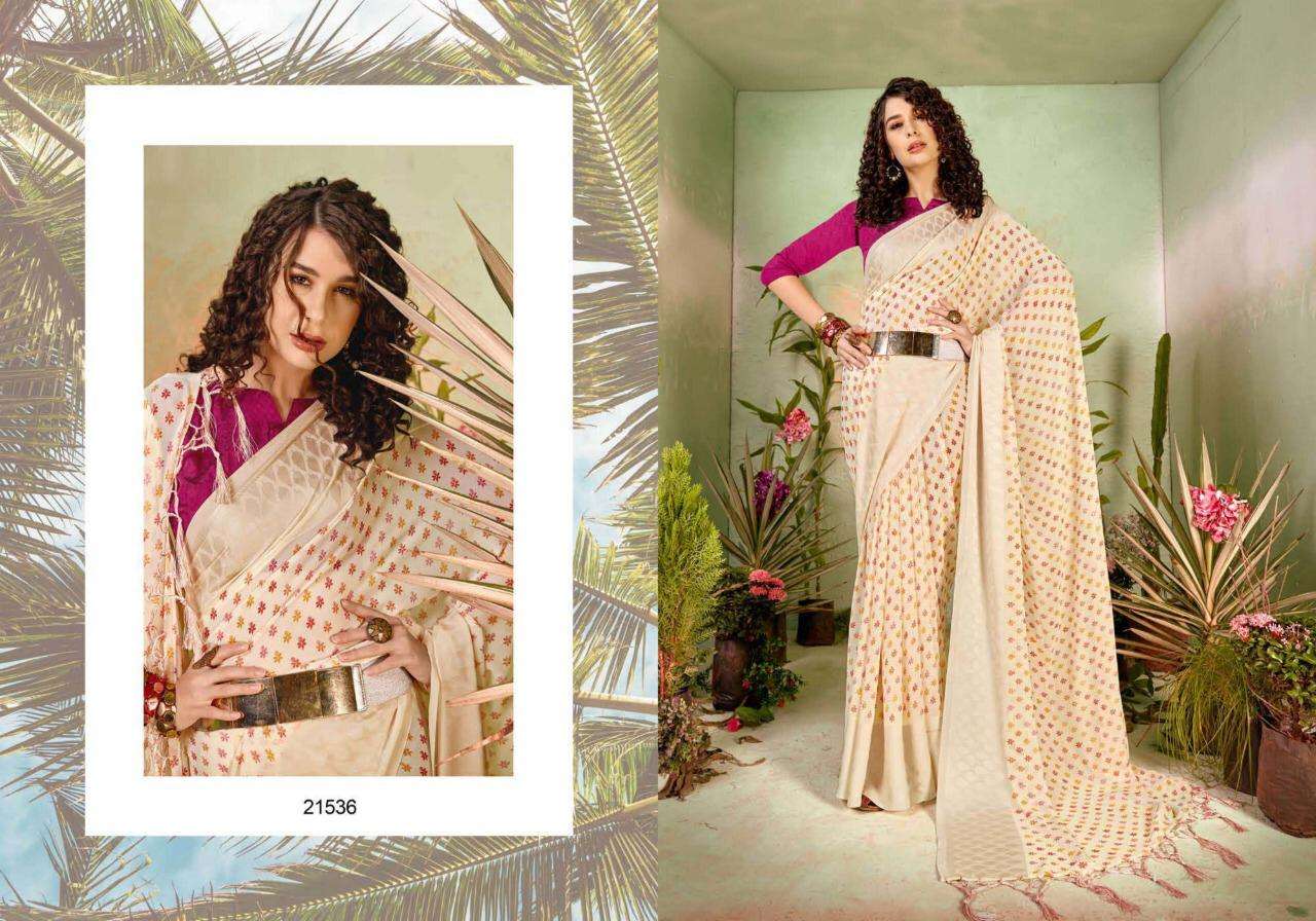 5d designer amber vol 4 georgette jacquard border saris catalog wholesale 