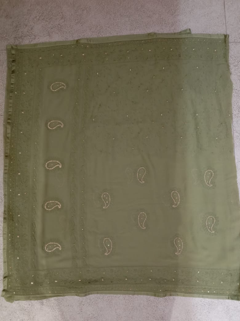 Bela Fashion Luckhnovi Heavy Party Wear Georgette With Work Saree Exporter