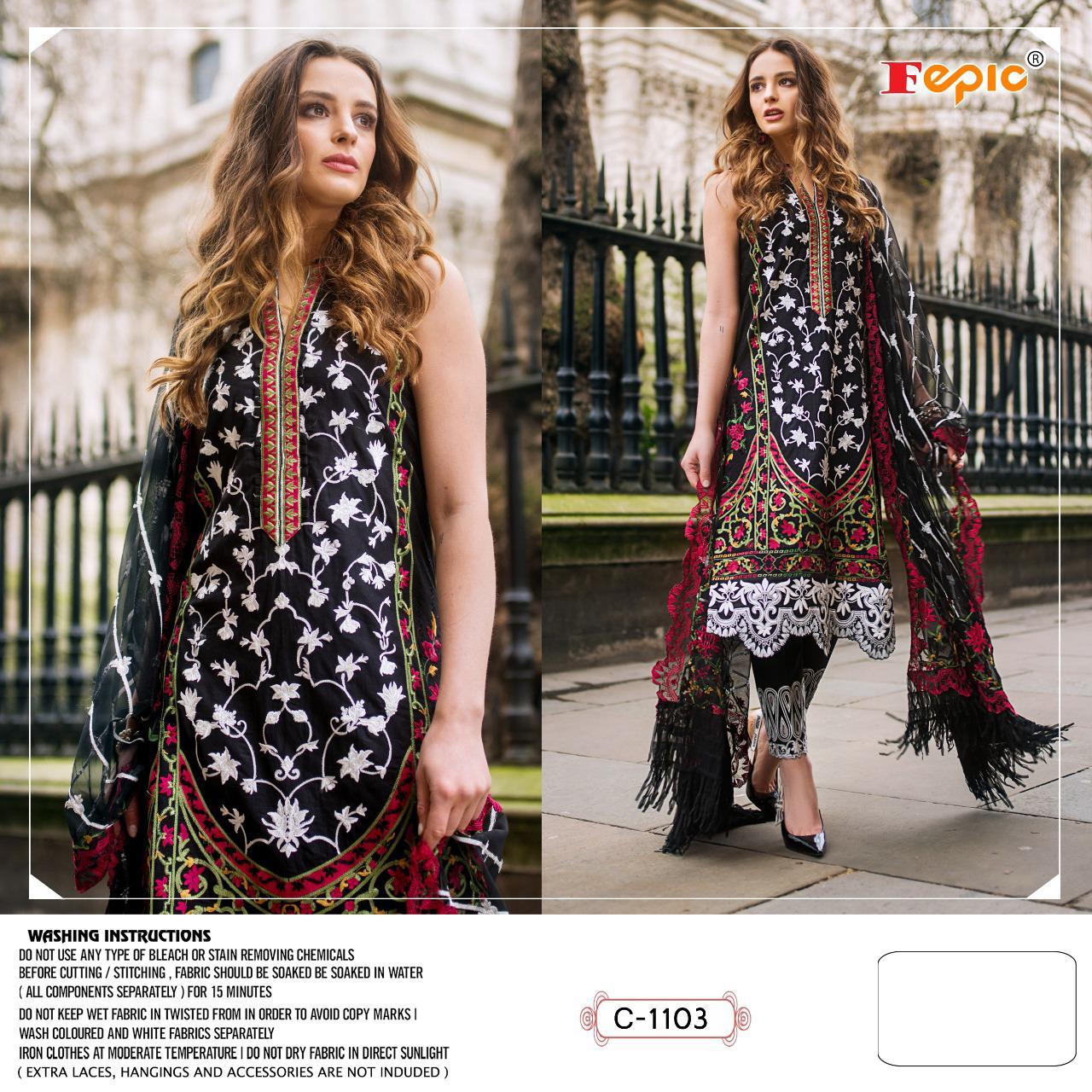 Fepic Rosemeen C 1103 New Design Colors Of Pakistani Suits Exporter