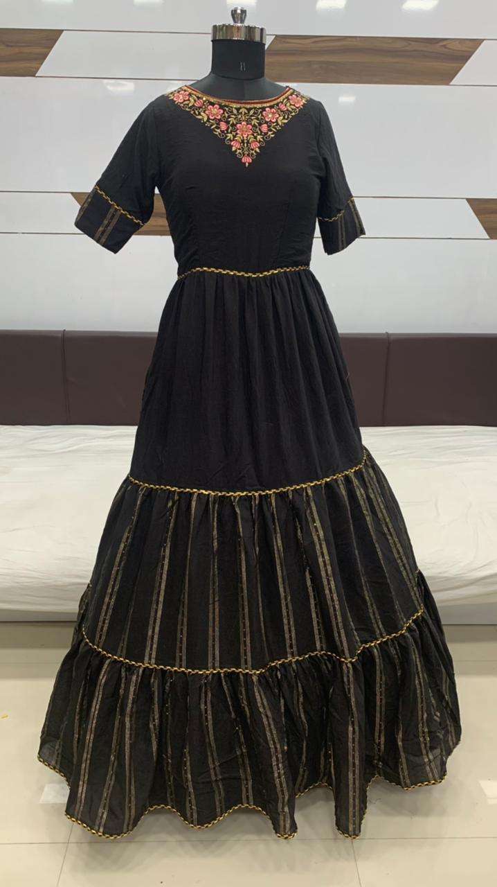 flory vol 12 by shubhkala silk georgette evening party wear long gown wholesaler