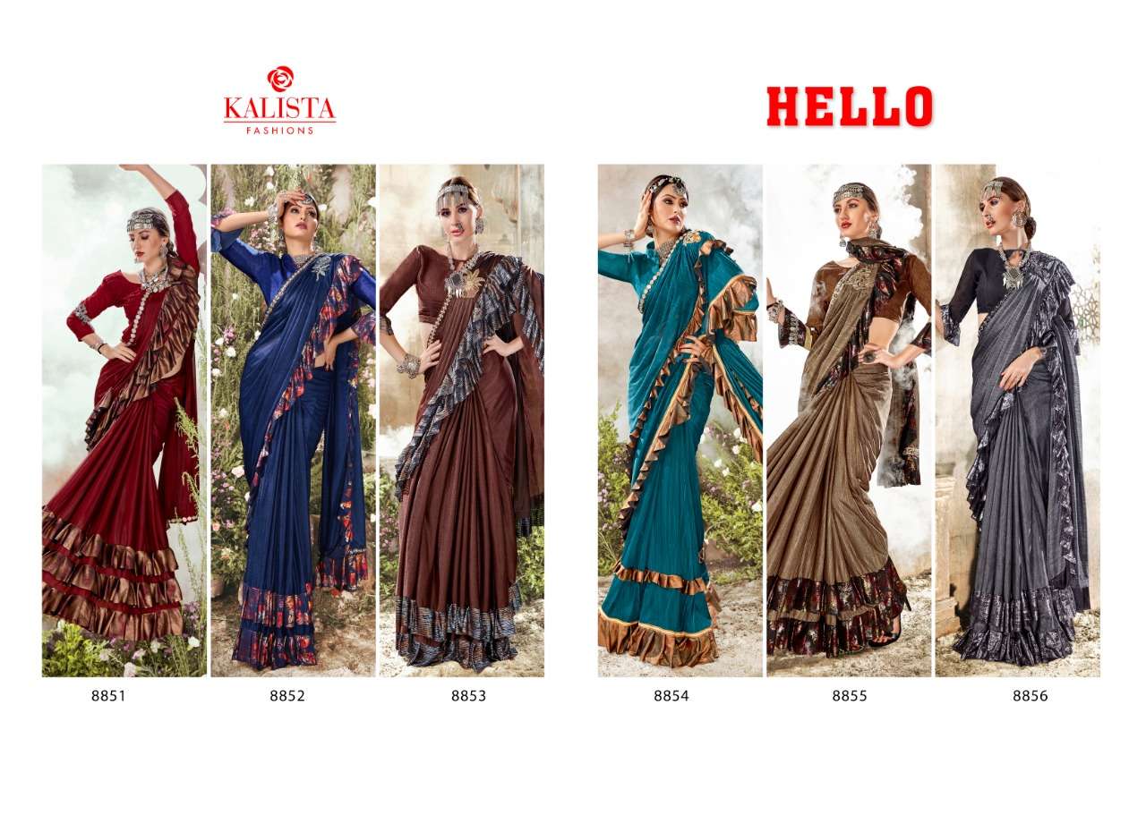 hello by kalista fancy imported indian saree collection