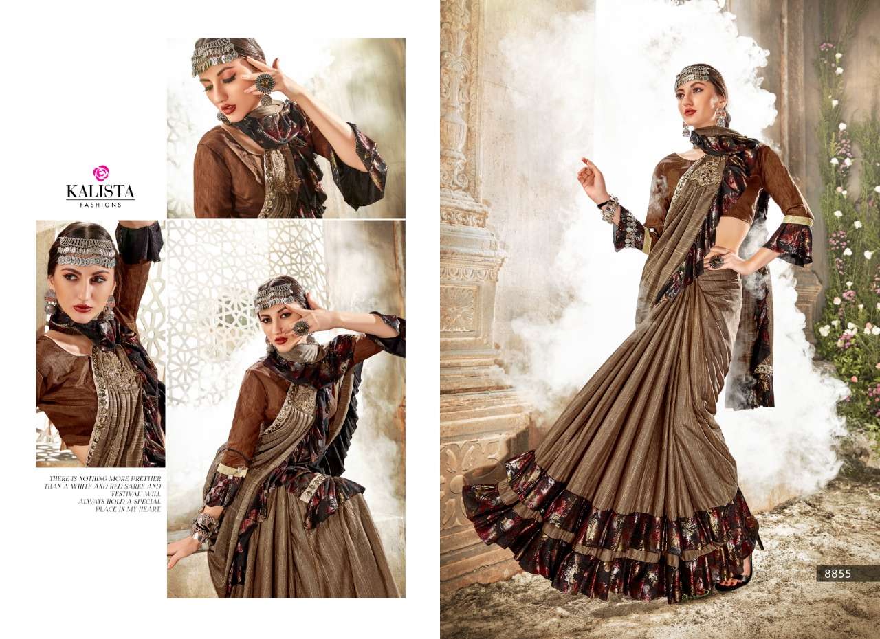 hello by kalista fancy imported indian saree collection