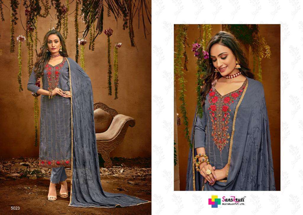 heritage by sanskruti pure jam silk embroidery designer salwar kameez