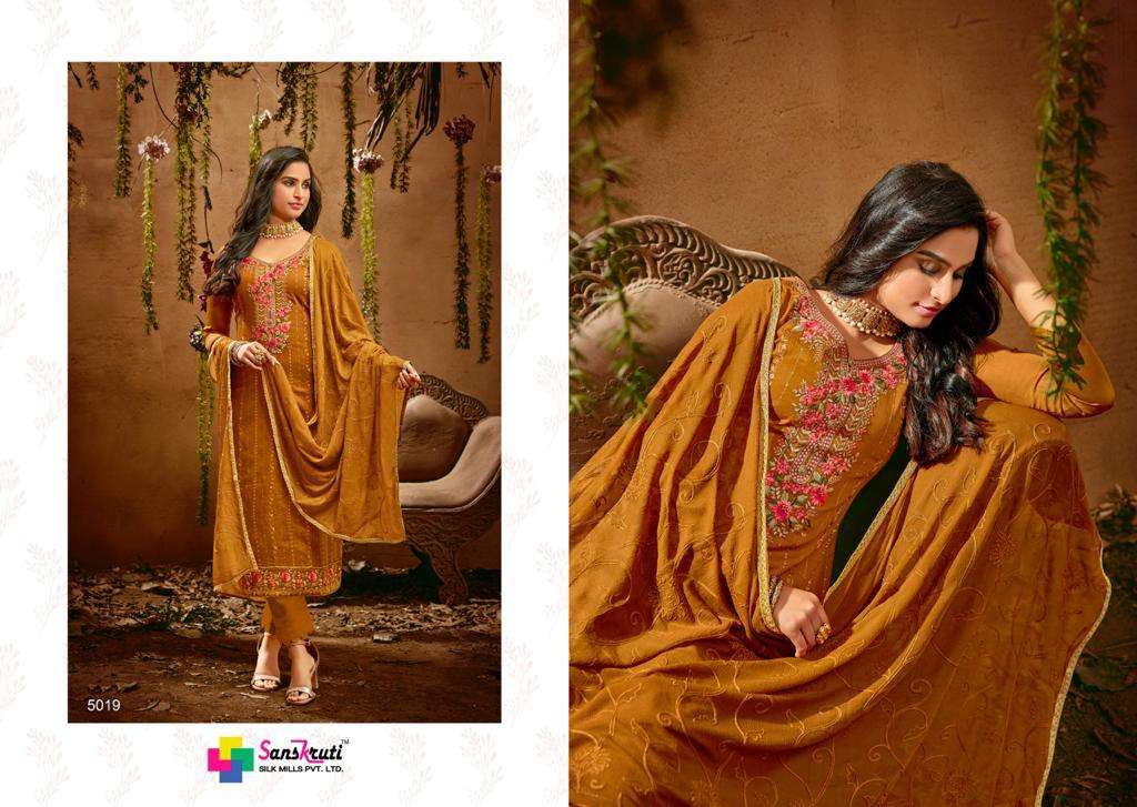 heritage by sanskruti pure jam silk embroidery designer salwar kameez
