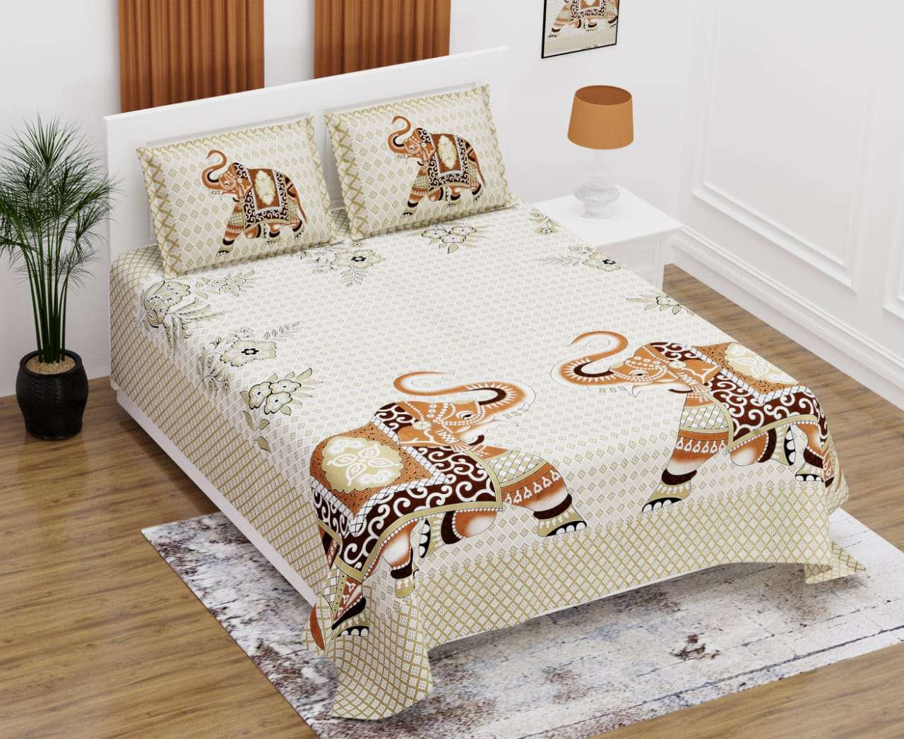 k4u launch rugs new collection in king size cotton bedsheets with pillow cover 