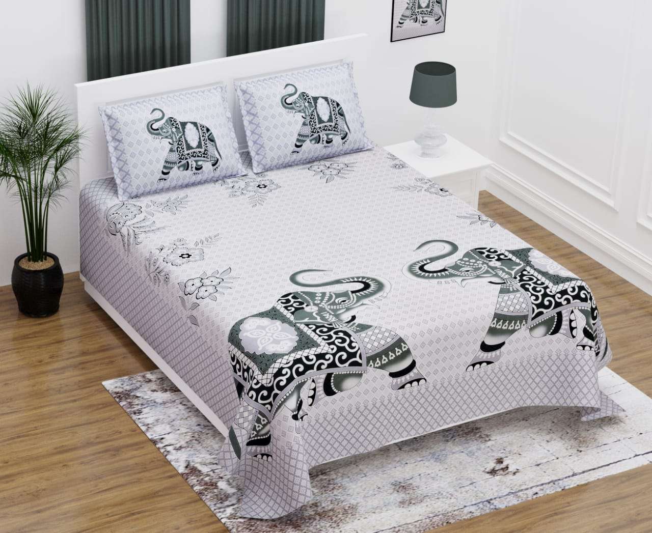 k4u launch rugs new collection in king size cotton bedsheets with pillow cover 